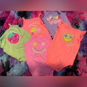 Lot of (5) tank top onesies